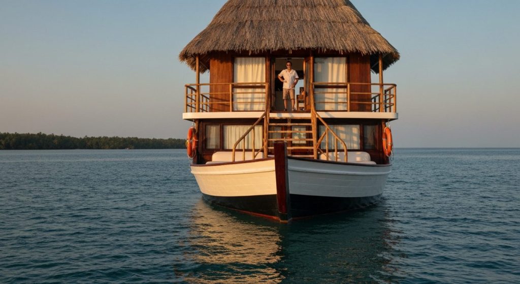 luxury phinisi cabin classes — Photorealistic editorial travel photograph relevant to: The exact-match authority for lux