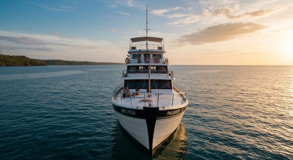how to charter phinisi komodo — Photorealistic editorial travel photograph relevant to: The exact-match authority for lu