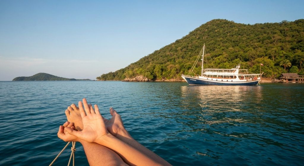 what to pack phinisi sailing komodo — Photorealistic editorial travel photograph relevant to: The exact-match authority